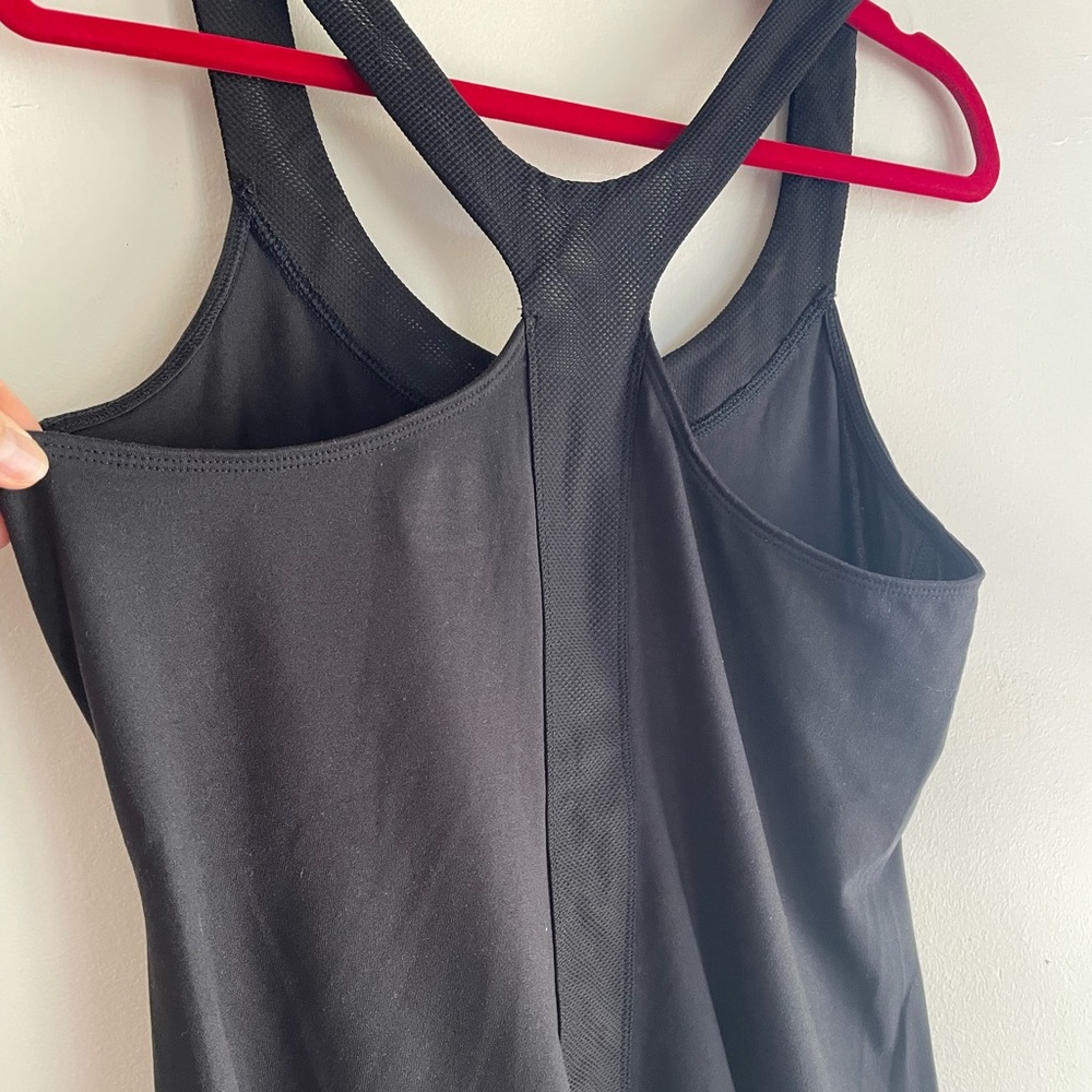 Old Navy Active Go Dry Black Round Neck Racerback Tank Top Size L - Picture 4 of 5